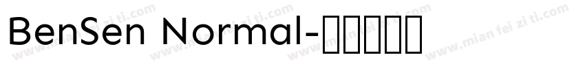 BenSen Normal字体转换